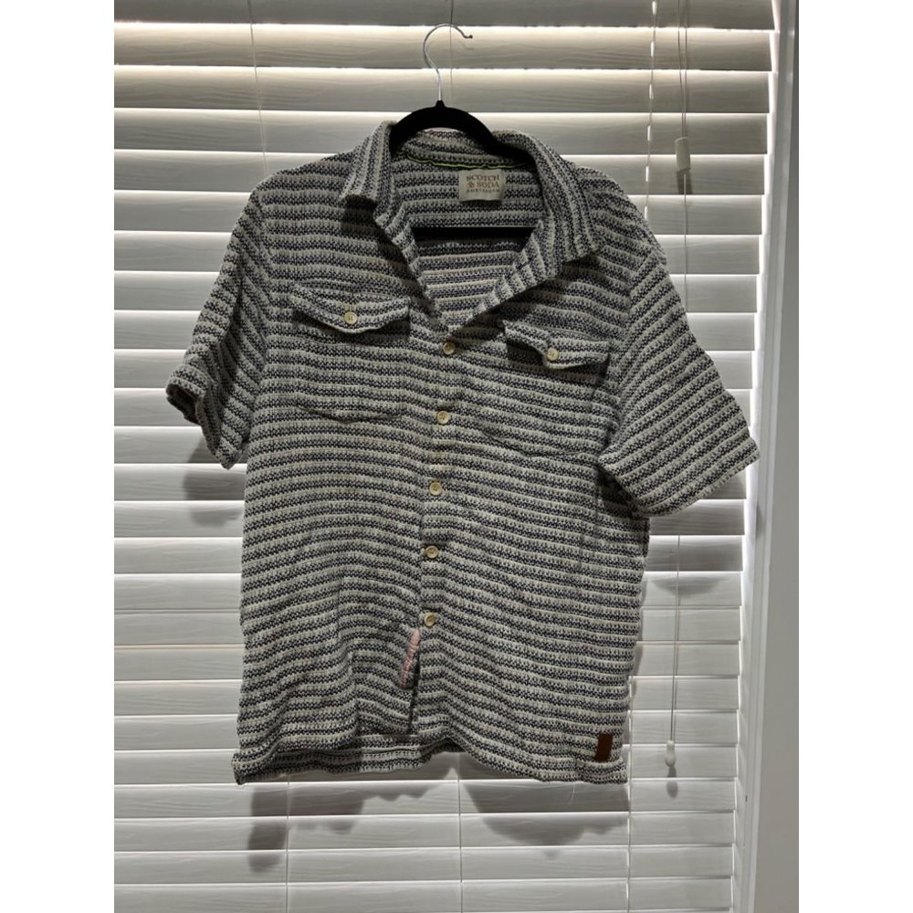 Scotch & Soda Short Sleeve Button‎ Up Shirt - Size XXL